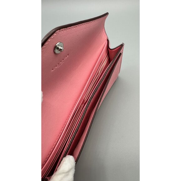Coach CH809 Flower Pink Wyn Soft Slim Full Size Wallet NWT - Picture 10 of 12